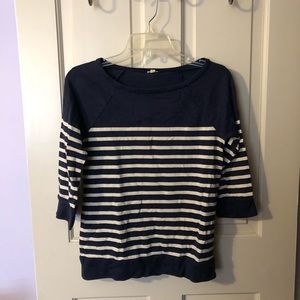 J. Crew Quarter Sleeve Striped Shirt